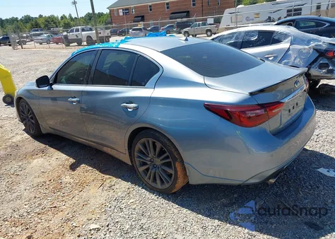 2018 Infiniti Q50 3.0T Red Sport 400 from USA, damaged, VIN JN1FV7AP4JM460551